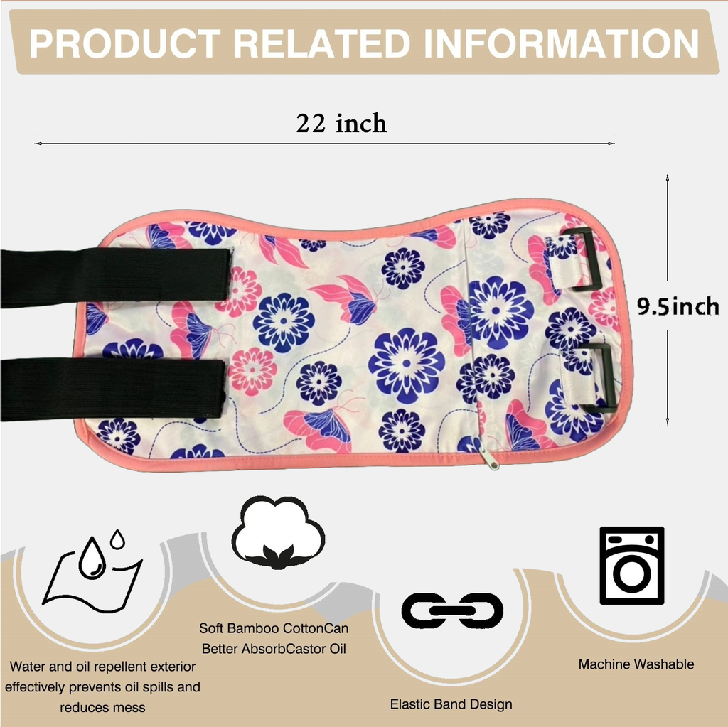 Reusable Premium Butterfly Bamboo Cotton Body Wrap (Up to 40" Waist) - Guardian Angel Naturals