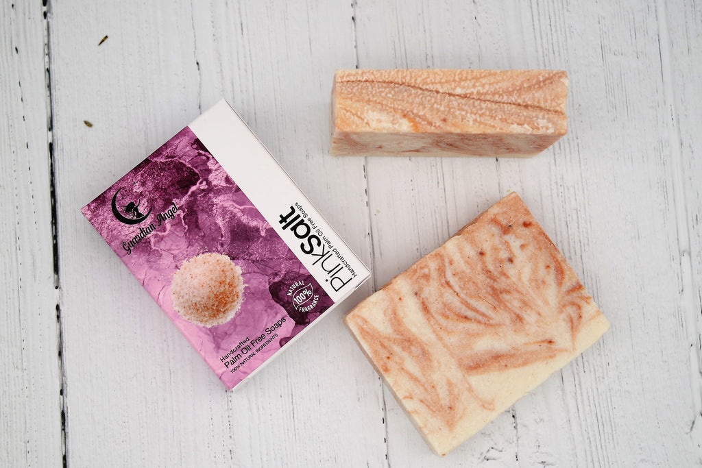 Pink Salt - Himalyayan Salt, Geranium & Pink Clay Soap Bar 150g - Guardian Angel Naturals