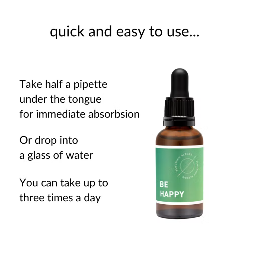 BE HAPPY Botanical Tincture Drops 30ml - Alcohol Free - Guardian Angel Naturals