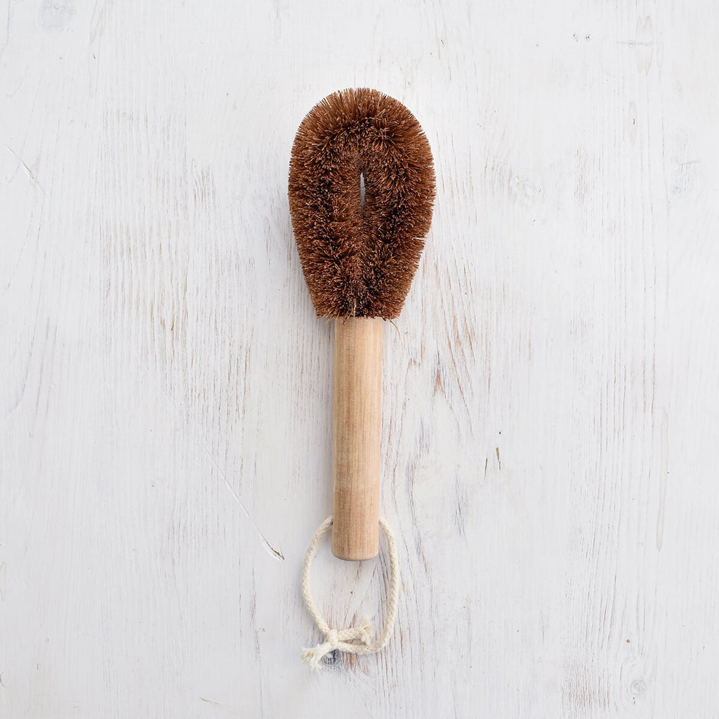 Loofco Coconut Fibre Dish Brush with Handle - Guardian Angel Naturals