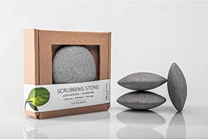 Natural Scrubbing Stone for Body - Grey 90g - Guardian Angel Naturals
