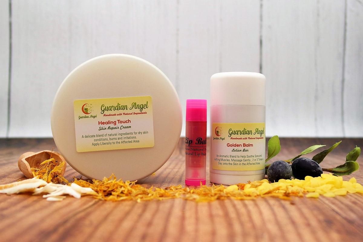 Angels 'Healing Touch' Set Healing TouchGolden BalmFREE Lip Balm