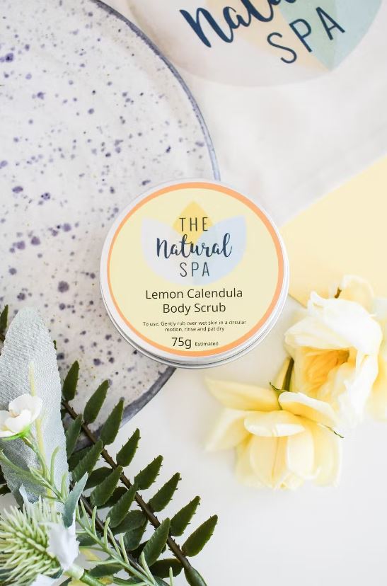 The Natural Spa - Lemon & Calendula All Natural Body Scrub - Guardian Angel Naturals