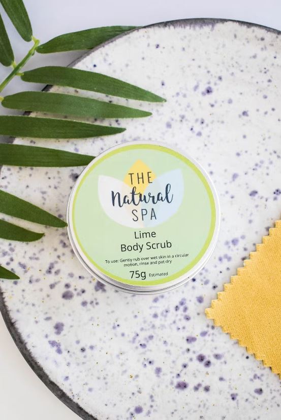 The Natural Spa - Lime All Natural Body Scrub - Guardian Angel Naturals