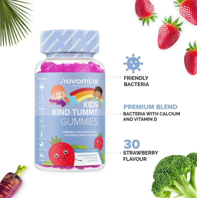Kids Probiotic Gummies - Novomins Kind Tummy - Guardian Angel Naturals